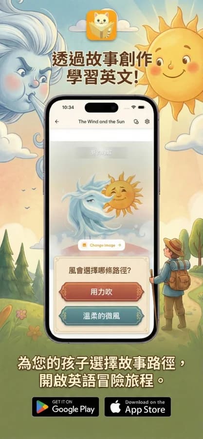 VocabSphere - Story-based learning Wind and Sun