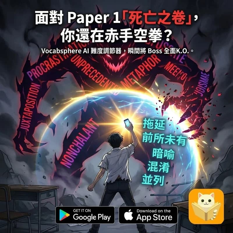 VocabSphere - DSE Paper 1 vocabulary preparation